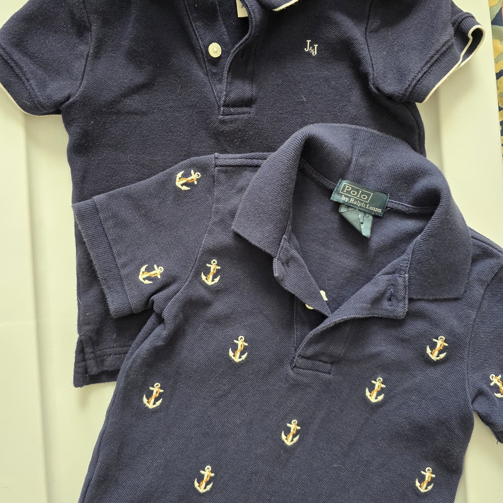 Polo by Ralph Lauren Kids Navy Anchor Shirt